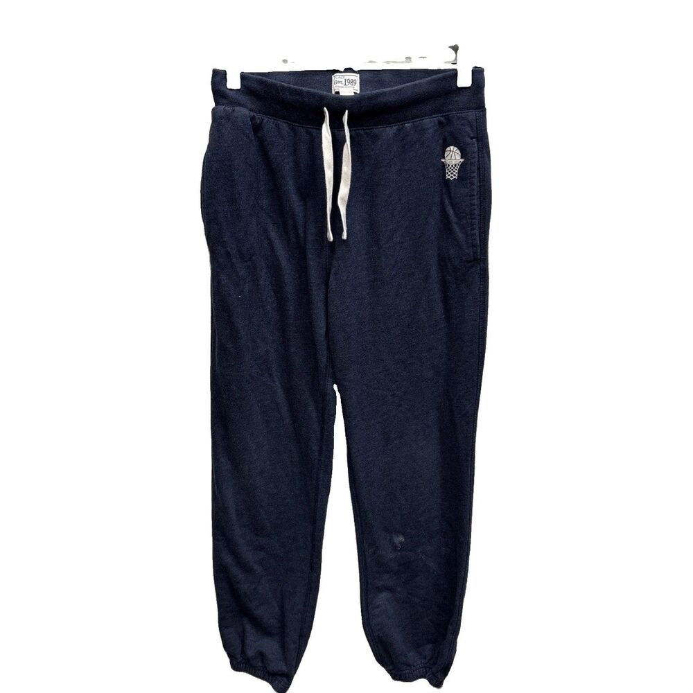 The Childrens Place Boys XL 14 Navy Blue Fleece Joggers Pockets Drawstring